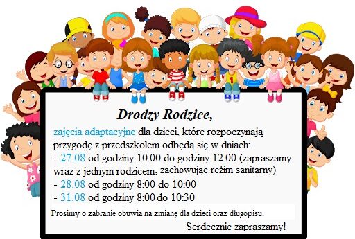 Zajęcia adaptacyjne w przedszkolu