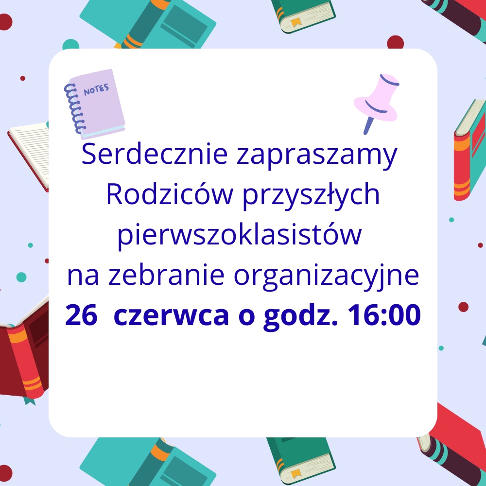 Zebranie dla rodziców przyszłych pierwszoklasistów